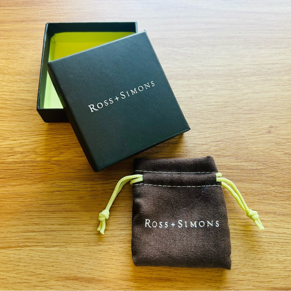 Ross-Simons Black Box with Brown Pouch